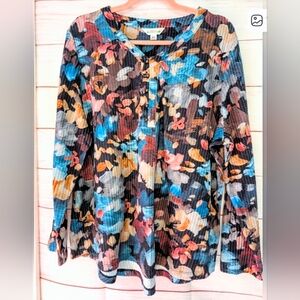 EUC Northern Reflections 🤩 long sleeve waffle knit Size XXL